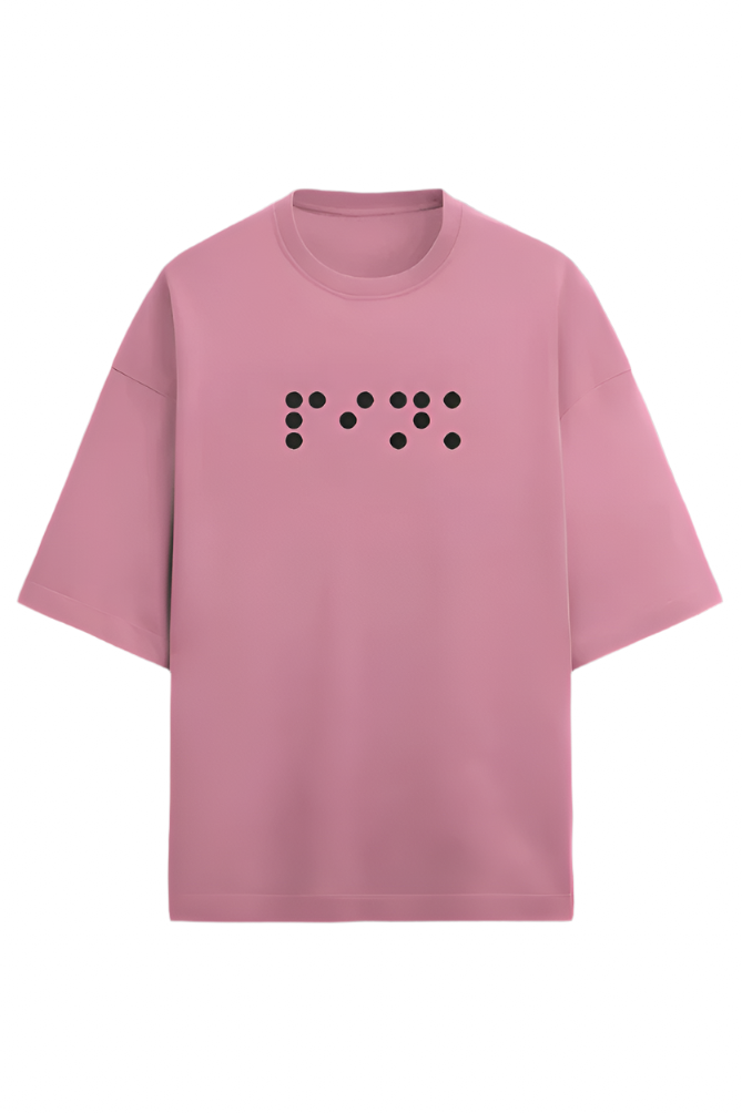 Braille 'Pink' Puff Print T-shirt