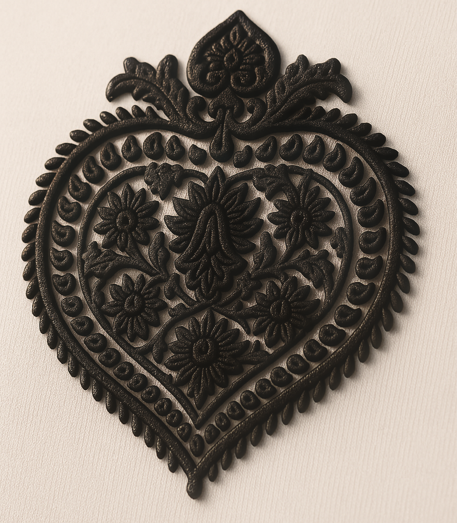 Heart Puff Print Top