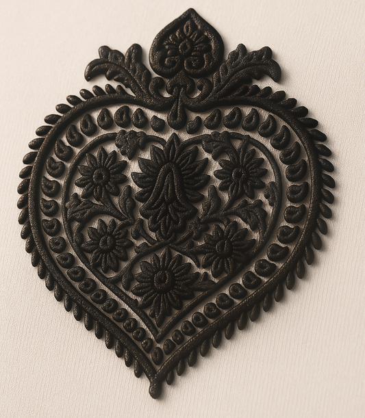 Heart Puff Print Top