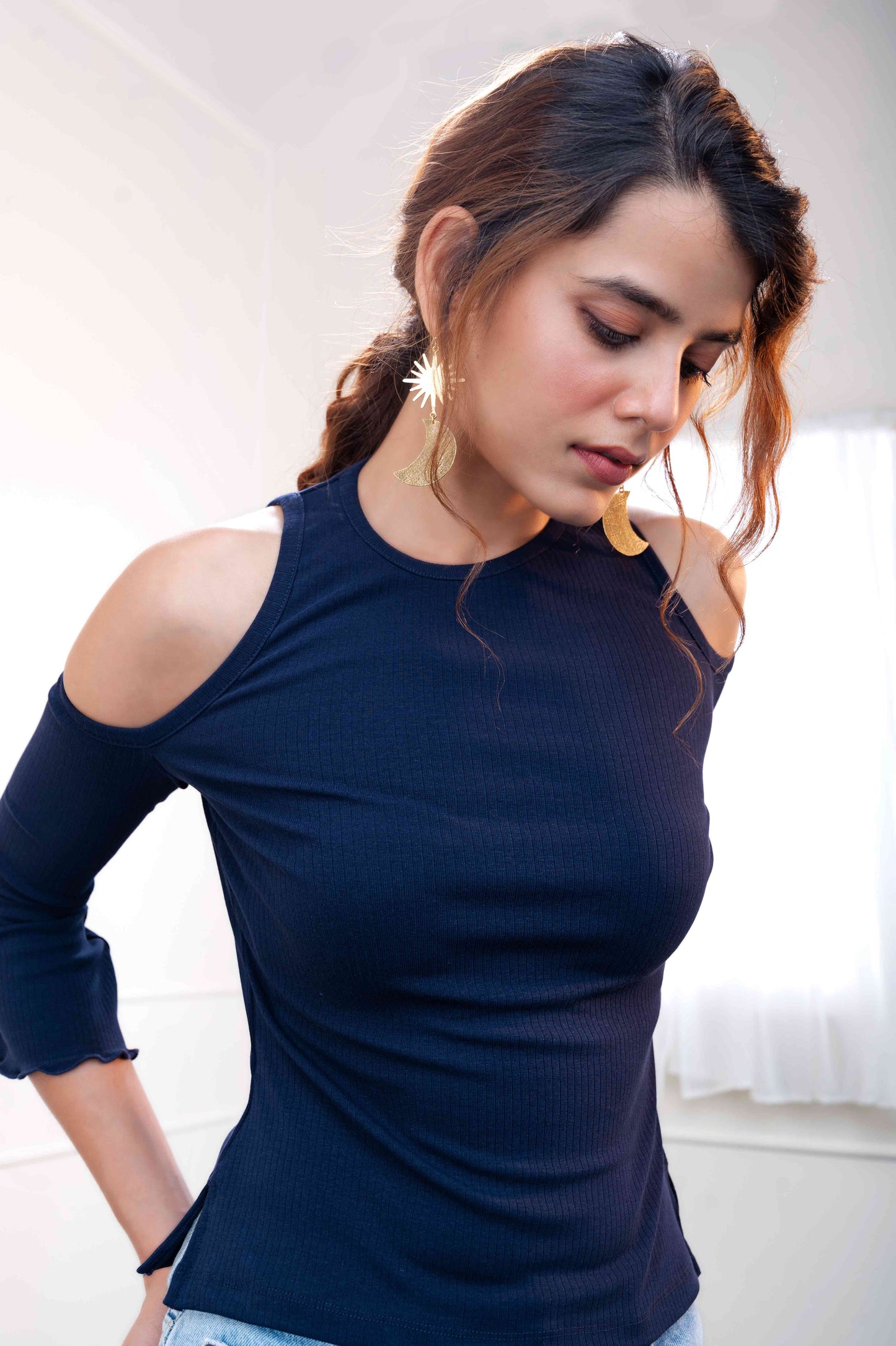 Asymmetrical Cut out Top